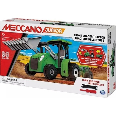 Hermanex Meccano Junior: Метални строителни елементи - трактор, 114 части (565989)