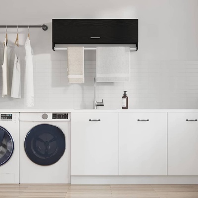 vidaXL Гардероб Черния дъб 100 x 32, 5 x 35 cm Инженерно дърво (862657)