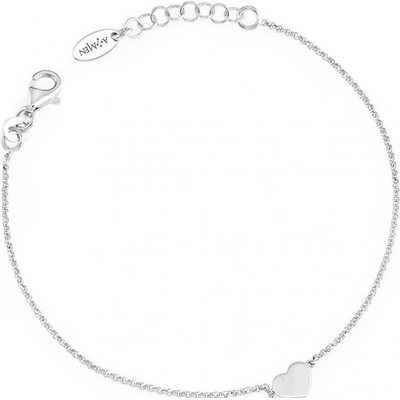 Amen stříbrný náramek se srdíčkem BRHB3