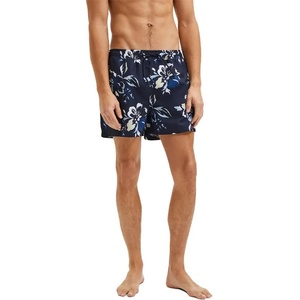 SELECTED Бански гащета Selected Classic swimming shorts - Blue (Sky Captain / Aop Flower)
