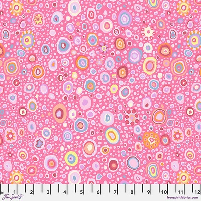 Bavlněná látka geometrická růžová | Kaffe Fassett – Roman Glass Pink