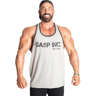 Gasp Division jersey tank svetlo šedé