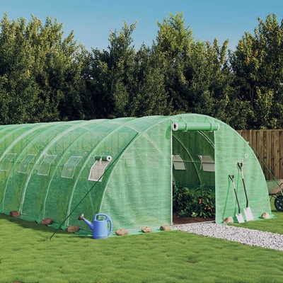 vidaXL s ocelovým rámem Zelený 24 m² 6x4x2 m