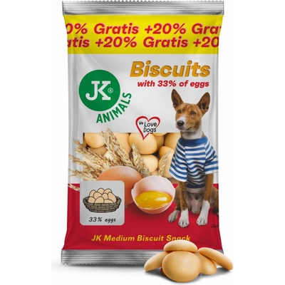 JK ANIMALS piškoty pre psov 250 g + 20%