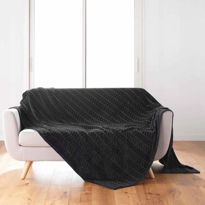 Douceur d'intérieur polyester čierny deka 180x220