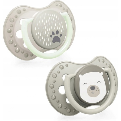 LOVI silikon dynamický Buddy Bear 2ks hnědá