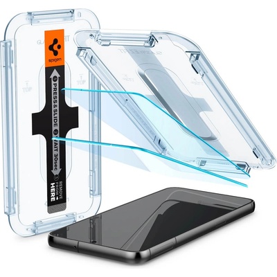 Spigen Glas. tR EZ Fit Tempered Glass 2 Pack - 2 броя стъклени защитни покрития за дисплея на Samsung Galaxy S23 Plus (прозрачен)