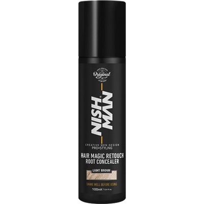 Nishman Hair Magic Korektor na sivé vlasy na vlasy svetlohnedý 100 ml