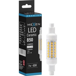 Mexen Vega LED крушка R7S, 7W, Неутрална - 4000K, 850 lm - L126-R7S-0740-01 (L126-R7S-0740-01)