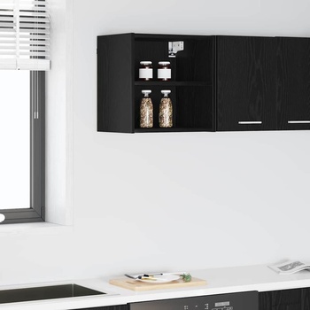vidaXL Висящ шкаф Черния дъб 40 x 29, 5 x 40 см Инженерно дърво (884419)