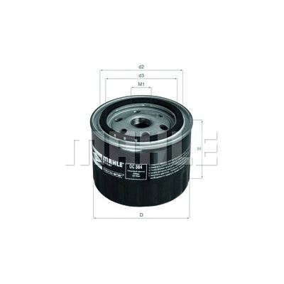 Olejový filter MAHLE ORIGINAL OC 384 (OC384)