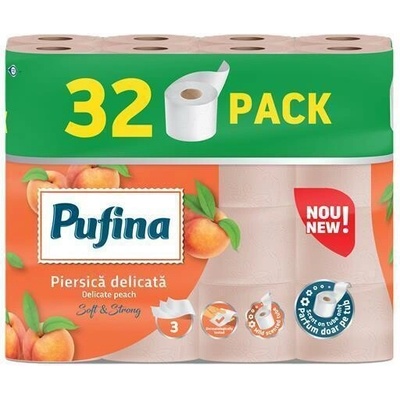 Pufina Delicate Peach 3-vrstvý 32 ks