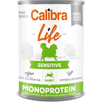Calibra Life Dog Adult Sensitive Rabbit 400 g