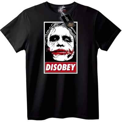 NOONEBRAND Тениска Joker Неподчинение - M, White