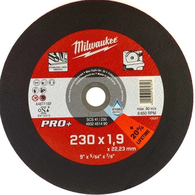 Milwaukee Řezný kotouč 230 x 1,9 x 22 mm 4932451490