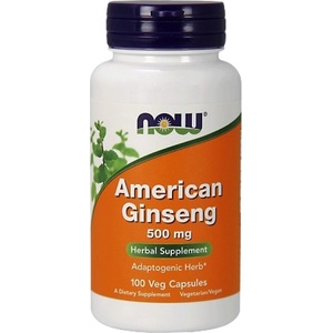 NOW American Ginseng 500 mg [100 капсули]