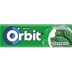 Orbit Дъвки на дражета с аромат на мента Spearmint, 14 g (1773723)