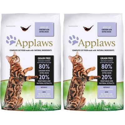 Applaws Cat Adult Chicken & Duck 2 x 7,5 kg