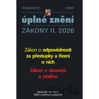 Aktualizace Zákon o odpovědnosti za přestupky a řízení o nich