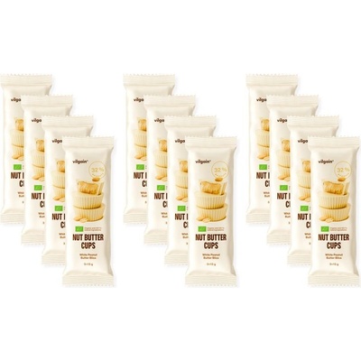 Vilgain Nut Butter Cups BIO Biela čokoláda s arašidovým maslom 12 x 39 g