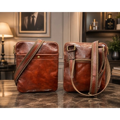 Max Original Leather Pánska kožená taška brown
