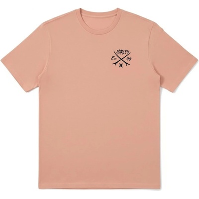 Hurley Мъжка тениска Hurley Tee S/S Printing Press Evy T-shirt - Beach Clay - размер XL (216-8151-0114)