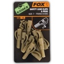 FOX Edges 7 Lead Clip + Pegs trans khaki
