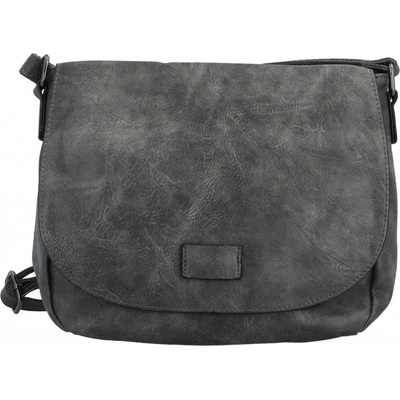 Stylová dámská koženková crossbody kabelka Jacinda new šedá