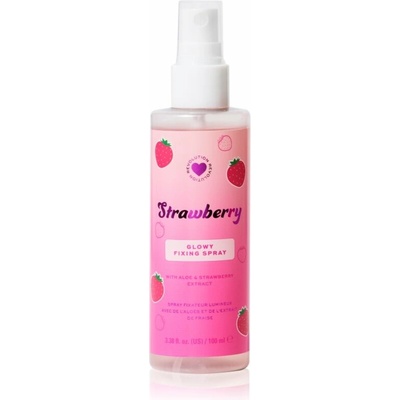 I Heart Revolution Strawberry Glow Fixing Spray rozjasňující fixační sprej Strawberry 100 ml