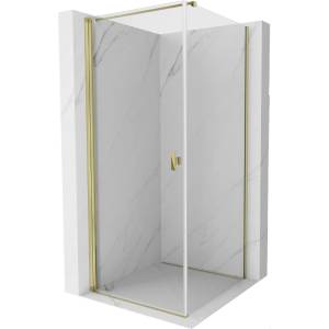 Mexen Mist-B душ кабина с врати 90 x 90 см, прозрачна, златна - 8A2T-090-090-50-00 (8A2T-090-090-50-00)