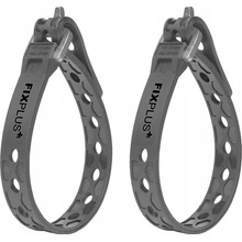 FixPlus 23 cm / 1,2 cm Upevňovací popruh x2 Sivý