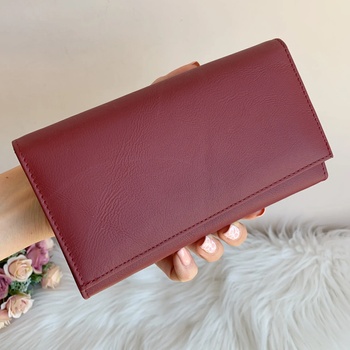 Image 1 of Портмоне Естествена Кожа - Модел j016 Бордо