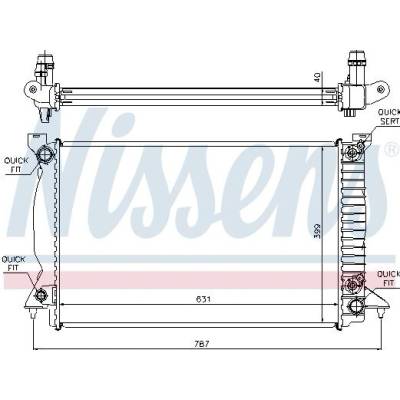 Chladič motoru NISSENS 60314A