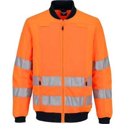 Portwest hi-vis t164 / Светлоотразително работно яке с мрежести панели - hv оранжево l (t164onrl)