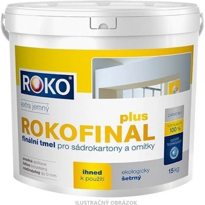 Rokofinal Plus, finálny tmel pre sadrokartóny a omietky 5kg, 5 kg