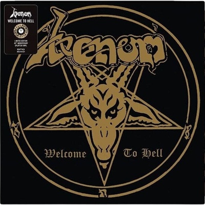 Venom (Band) - Welcome to Hell (Gold With Black Splatter Coloured) (LP) (4050538676471)