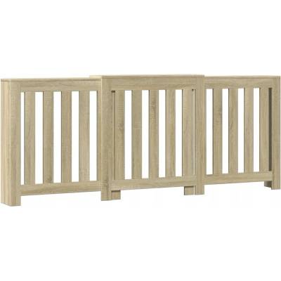 Kryt na radiátor MDF deska 3 x 3 cm hnědý