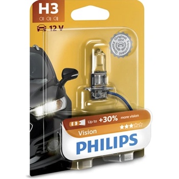 Image 1 of Philips Крушка, дълги светлини PHILIPS H3, 12V, 55W, 3200K, 1450lm, 1 бр
