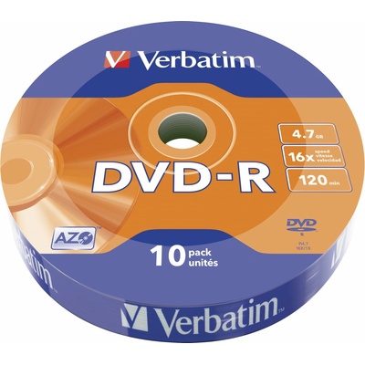 Verbatim DVD-R 4,7GB 16x, spindle, 10ks (43729)