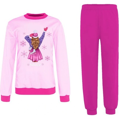 Jaks pyžamo krasobruslařka růžové