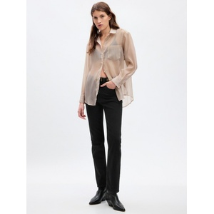 GAP Прозрачна oversize риза GAP GAP | Bezhov | ЖЕНИ | XXS