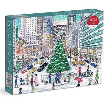 Galison - Puzzle Michael Storrings: Snowfall on Park Avenue - 1 000 piese