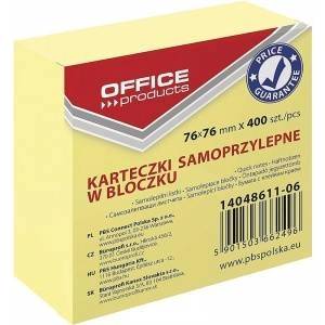 Office Products Notes Office Products 76x76mm light yellow (400)