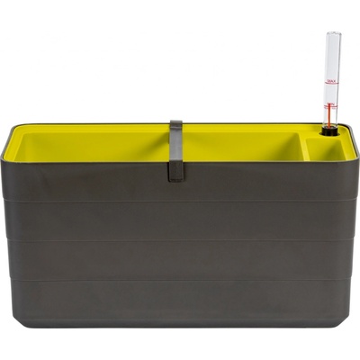 Plastia Samozavlažovací truhlík Berberis antracit/zelená 40 x 19,5 x 19,5 cm