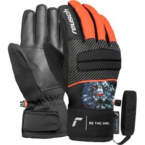Reusch Ръкавици Reusch Warrior R-Tex XT Junior Gloves - Black / Silver / Fluo Red - размер 4, 5 (EU) (202-8524-0112)
