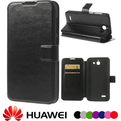 Huawei Ascend G730 Wallet Кожен Калъф + Стилус