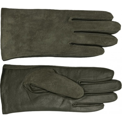 Fiebig dámské zelené kožené s semišem rukavice flísová podšívka