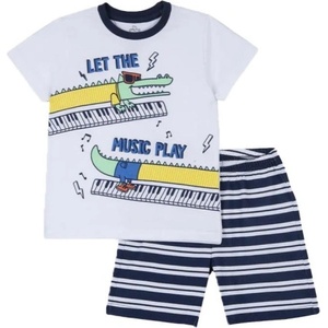 Chicco Boys Shorts And Tee Set White/Blue - magazinko