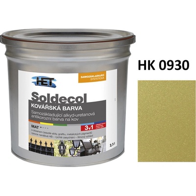 Het Soldecol Kovářská Barva 2,5L | HK 0930 zlatá
