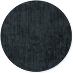 Vikosa Черен ръчно изработен кръгъл килим от вискоза ø 150 cm Noemi - Vikosa (106299-150)